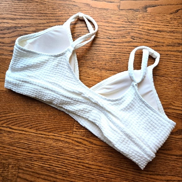 AERIE Jacquard Triangle Wide Band Bikini TOP - Picture 3 of 4